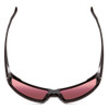 Top View of Smith Guides Choice Unisex Sunglasses Gloss Black/PC Ignitor Rose Red Pink 62 mm