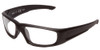 Profile View of Smith Optics Hudson Designer Reading Eye Glasses in Black Unisex Rectangle Full Rim Acetate 59 mm