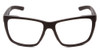 Front View of Smith Optic Longfin Elite Unisex Wrap Designer Sunglasses Matte Black/CLEAR 59mm