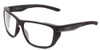 Profile View of Smith Optics Longfin Elite Designer Blue Light Blocking Eyeglasses in Matte Deep Ink Navy Blue Cobalt Unisex Wrap Full Rim Acetate 59 mm