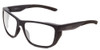 Profile View of Smith Optics Longfin Elite Designer Reading Eye Glasses in Matte Deep Ink Navy Blue Cobalt Unisex Wrap Full Rim Acetate 59 mm