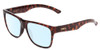 Profile View of Smith Optics Lowdown 2 Designer Blue Light Blocking Eyeglasses in Tortoise Havana Brown Gold Unisex Classic Full Rim Acetate 55 mm