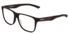 Profile View of Smith Optics Lowdown Steel Designer Reading Eye Glasses with Custom Cut Powered Lenses in Matte Black Unisex Classic Full Rim Acetate 56 mm