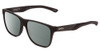 Profile View of Smith Optics Lowdown Steel Designer Polarized Reading Sunglasses with Custom Cut Powered Smoke Grey Lenses in Matte Black Unisex Classic Full Rim Acetate 56 mm
