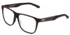 Profile View of Smith Optics Lowdown Steel XL Designer Reading Eye Glasses in Matte Black Gold Unisex Classic Full Rim Acetate 59 mm