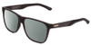 Profile View of Smith Optics Lowdown Steel XL Designer Polarized Reading Sunglasses with Custom Cut Powered Smoke Grey Lenses in Matte Black Gold Unisex Classic Full Rim Acetate 59 mm