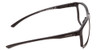 Side View of Smith Pinpoint Unisex Square Sunglasses in Black/Photochromic Clear to Gray 59mm