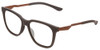 Profile View of Smith Optics Roam Designer Reading Eye Glasses in Matte Gravy Grey Unisex Classic Full Rim Acetate 53 mm