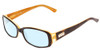 Profile View of Kate Spade Paxton/N/S Designer Progressive Lens Blue Light Blocking Eyeglasses in Tortoise Saffron Caramel Ladies Oval Full Rim Acetate 53 mm