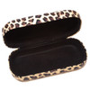 Calabria Large Leopard Animal Print Hard Clamshell Eye/Sunglass Case in 3 Colors