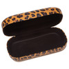 Calabria Large Leopard Animal Print Hard Clamshell Eye/Sunglass Case in 3 Colors