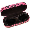 Calabria Large Leopard Animal Print Hard Clamshell Eye/Sunglass Case in 3 Colors