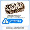 Calabria Large Leopard Animal Print Hard Clamshell Eye/Sunglass Case in 3 Colors