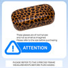 Calabria Large Leopard Animal Print Hard Clamshell Eye/Sunglass Case in 3 Colors