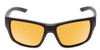 Front View of Smith Outback Unisex Sunglass Matte Black/ChromaPop Polarized Bronze Mirror 59mm