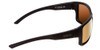 Side View of Smith Outback Unisex Sunglass Matte Black/ChromaPop Polarized Bronze Mirror 59mm