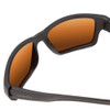 Close Up View of Smith Outback Unisex Sunglass Matte Black/ChromaPop Polarized Bronze Mirror 59mm