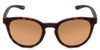 Front View of Smith Eastbank Unisex Round Sunglasses Matte Tortoise Gold/Polarized Brown 52 mm