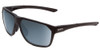 Profile View of Smith Optics Leadout Unisex Designer Sunglasses Matte Black/ChromaPop Black 63mm