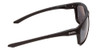 Side View of Smith Optics Leadout Unisex Designer Sunglasses Matte Black/ChromaPop Black 63mm