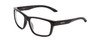 Profile View of Smith Optics Basecamp Designer Reading Eye Glasses in Gloss Black Unisex Square Full Rim Acetate 58 mm