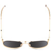 Top View of Carrera 1025-PEF-QT Unisex Aviator Full Rim Designer Sunglasses Gold/Green 59 mm