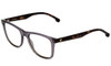 Profile View of Carrera 2022T Designer Reading Eye Glasses in Crystal Grey Unisex Classic Full Rim Acetate 51 mm
