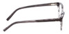 Side View of Jones New York J760 Designer Progressive Lens Blue Light Blocking Eyeglasses in Grey Marble Horn Unisex Cateye Full Rim Acetate 53 mm