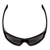 Top View of Under Armour Battle Men Designer Sunglasses in Black/Copper Grey Oleophobic 65mm