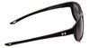 Side View of Under Armour Intensity Lady Designer Sunglasses Gloss Black/Grey Oleophobic 59mm