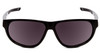 Front View of Under Armour Intensity Lady Designer Sunglasses Gloss Black/Grey Oleophobic 59mm