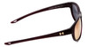 Side View of Under Armour Intensity Ladies Designer Sunglasses in Red & Rose Gold Mirror 59mm