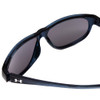 Close Up View of Under Armour Intensity Lady Designer Sunglasses in Matte Blue/Silver Mirror 59mm