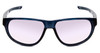 Front View of Under Armour Intensity Lady Designer Sunglasses in Matte Blue/Silver Mirror 59mm