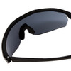 Close Up View of Under Armour Game Time Mens Designer Sunglasses Matte Black/Grey Oleophobic 99mm