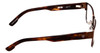 Side View of SPY Optic Jett Square Metal Designer Reading Glasses in Mahogany Red Mojave 54mm