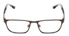 Front View of SPY Optics Taylor Designer Reading Eye Glasses with Custom Cut Powered Lenses in Gun Metal Gray Stone Unisex Square Full Rim Metal 52 mm