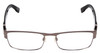 Front View of SPY Optic Trenton Rectangle Designer Reading Glasses Gun Metal Silver Black 55mm