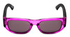 Front View of SPY Optics Genre Designer Sunglasses Crystal Magenta Matte Black/Happy Gray 54mm