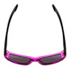 Top View of SPY Optics Genre Designer Sunglasses Crystal Magenta Matte Black/Happy Gray 54mm