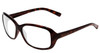 Profile View of Bolle Molly Designer Blue Light Blocking Eyeglasses in Dark Gloss Tortoise Havana Brown Gold Ladies Cateye Full Rim Acetate 58 mm