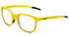 Profile View of Bolle Talent Designer Reading Eye Glasses in Matte Chartreuse Yellow Ladies Classic Full Rim Acetate 51 mm