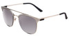 Police SPL569V Classic Designer Sunglasses in Shiny Palladium/Silver Mirror 54mm