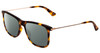Profile View of Police SPL572 Designer Polarized Sunglasses with Custom Cut Smoke Grey Lenses in Tortoise Havana Brown Gold Silver Unisex Classic Full Rim Acetate 56 mm