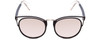 Front View of Police SPL642 Unisex Cateye Full Rim Designer Sunglasses Matte Crystal/Grey 52mm