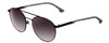 Profile View of Police SPL717 Round Designer Sunglasses in Black & Grey Smoke Gradient Blue 55mm