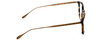 Side View of John Varvatos V207 Designer Progressive Lens Prescription Rx Eyeglasses in Black Tortoise Havana Gold Unisex Classic Full Rim Acetate 54 mm