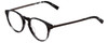 Profile View of John Varvatos V365 Round Designer Reading Glasses Grey Smoke Marble Silver 47 mm