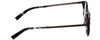 Side View of John Varvatos V365 Designer Progressive Lens Blue Light Blocking Eyeglasses in Grey Smoke Marble Silver Unisex Round Full Rim Acetate 47 mm