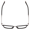 John Varvatos V375 Classic Reading Glasses in Matte Black Gun Metal Silver 53 mm